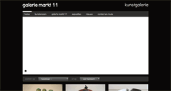 Desktop Screenshot of galeriemarkt11.nl