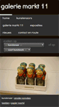 Mobile Screenshot of galeriemarkt11.nl