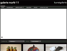Tablet Screenshot of galeriemarkt11.nl